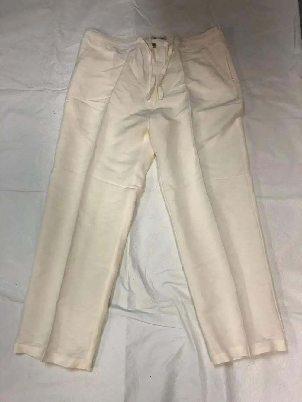 Men’s Beige Havana Shirt Co. Linen Pants